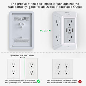 POWRUI surge protector with 1680J for reliable device protection and safer plug-ins