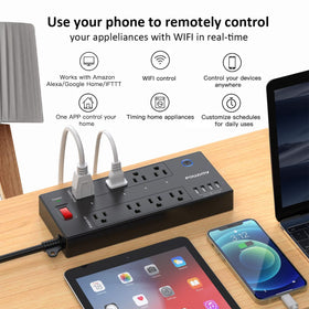 POWSAV angled view with 6 ft cord visible for flexible placement