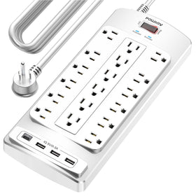 POWSAV front view showing 18 outlets for high-capacity power distribution