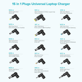 Powseed 16 tips enable broad notebook compatibility.