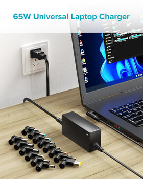 Powseed 65W charger suited for desk and on-the-go use.