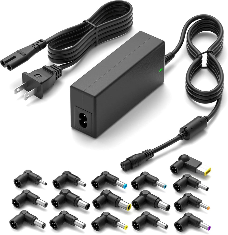 Powseed 65W universal charger front view, compact and travel-ready.