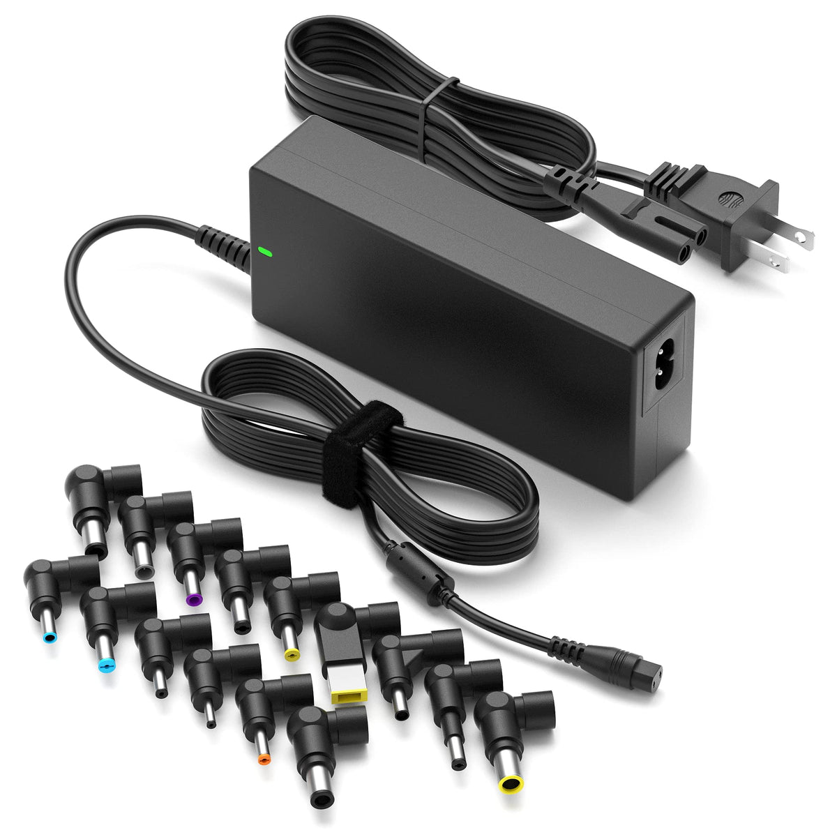Powseed 90W universal charger front view enabling versatile compatibility.