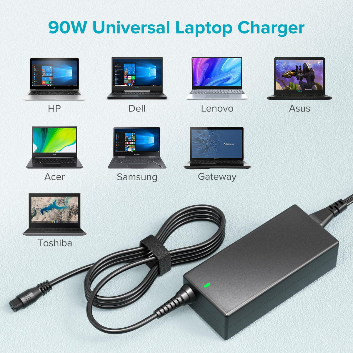 Powseed compatibility list image highlights pavilion, envy, vivobook, and more.