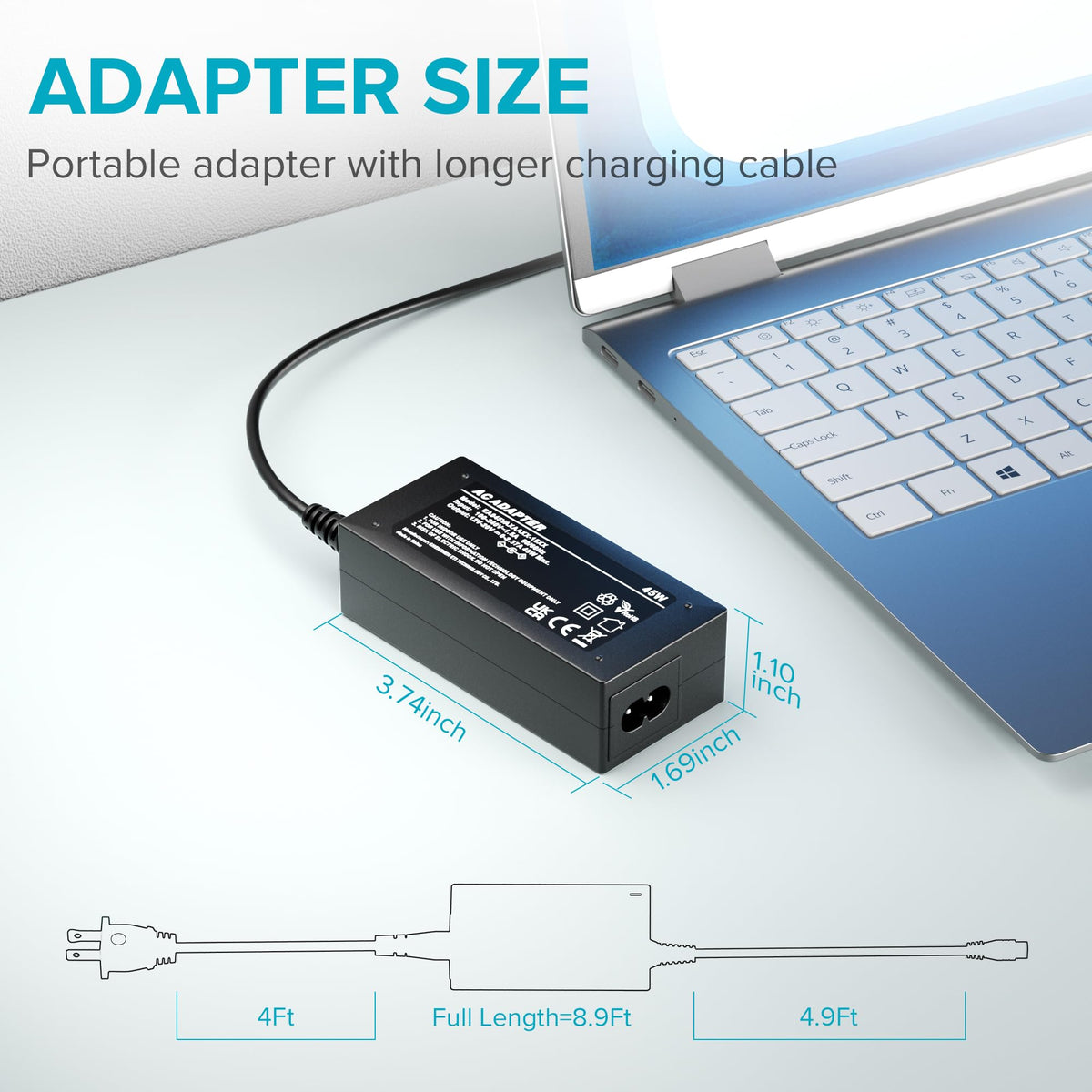 Powseed compact charger on a plain surface shows portable everyday use