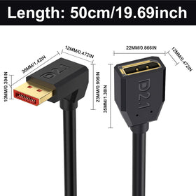 Poyiccot 90-degree design helps tidy desks and clean cable routing.