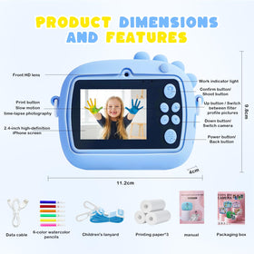 POZMTIORE kid-friendly controls make turning on and printing simple.
