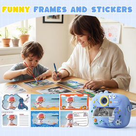 POZMTIORE camera large screen helps kids preview shots easily.