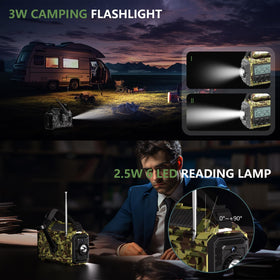 PPLEE flashlight and reading lamp lit, supplies adjustable light for tasks