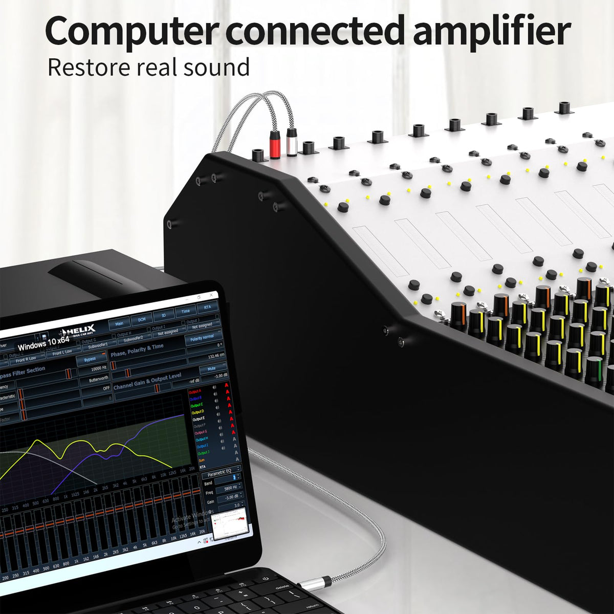 PPTVC shielded cable design reduces interference for clearer audio output.