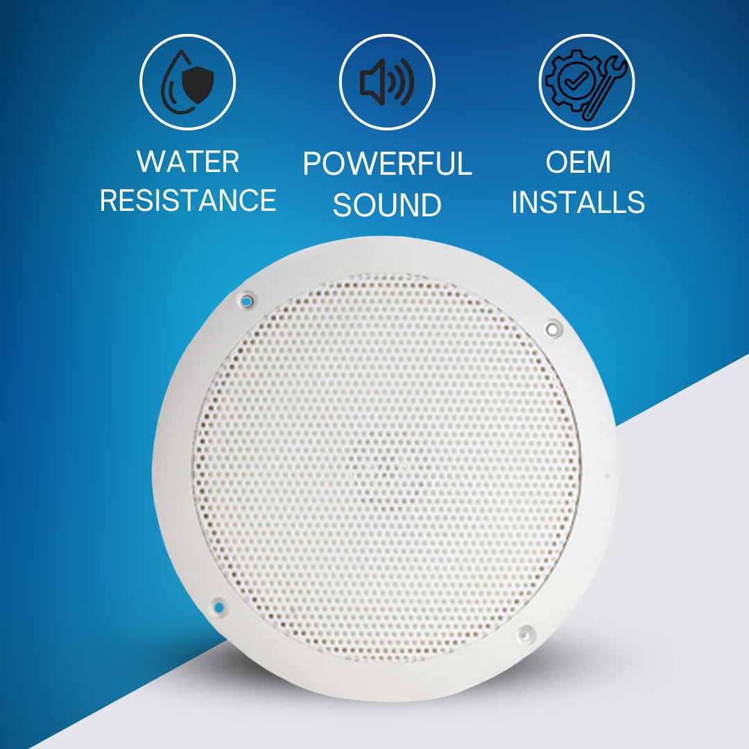 PQN Audio ECO50-4W cone detail shows waterproof construction