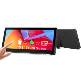Prechen 10.3-inch travel touch monitor front view for on-the-go productivity.