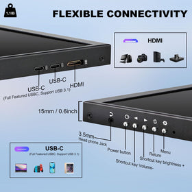 Prechen 12.3-inch monitor USB-C touch setup enables single-cable power and input