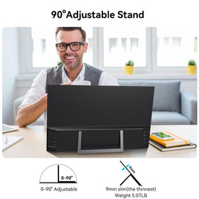 Prechen 23.8 inch monitor VESA mount ready for flexible placement.