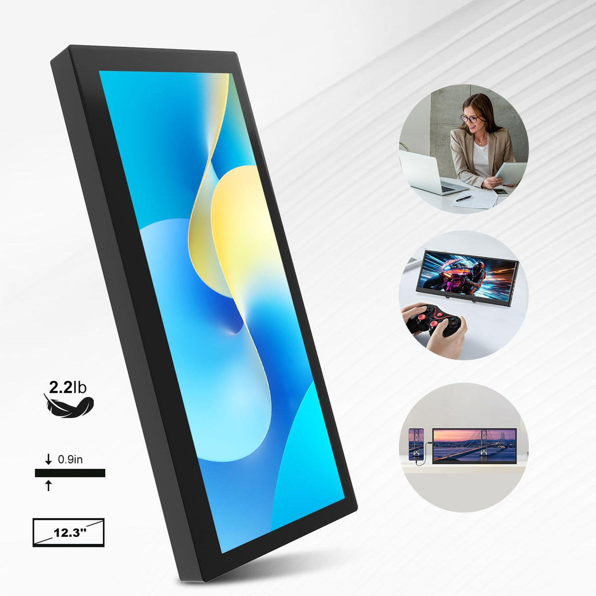 Prechen close-up of IPS panel texture, accurate colors and wide viewing angles benefit