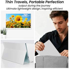 Prechen close-up of IPS panel showing accurate color and wide viewing angles