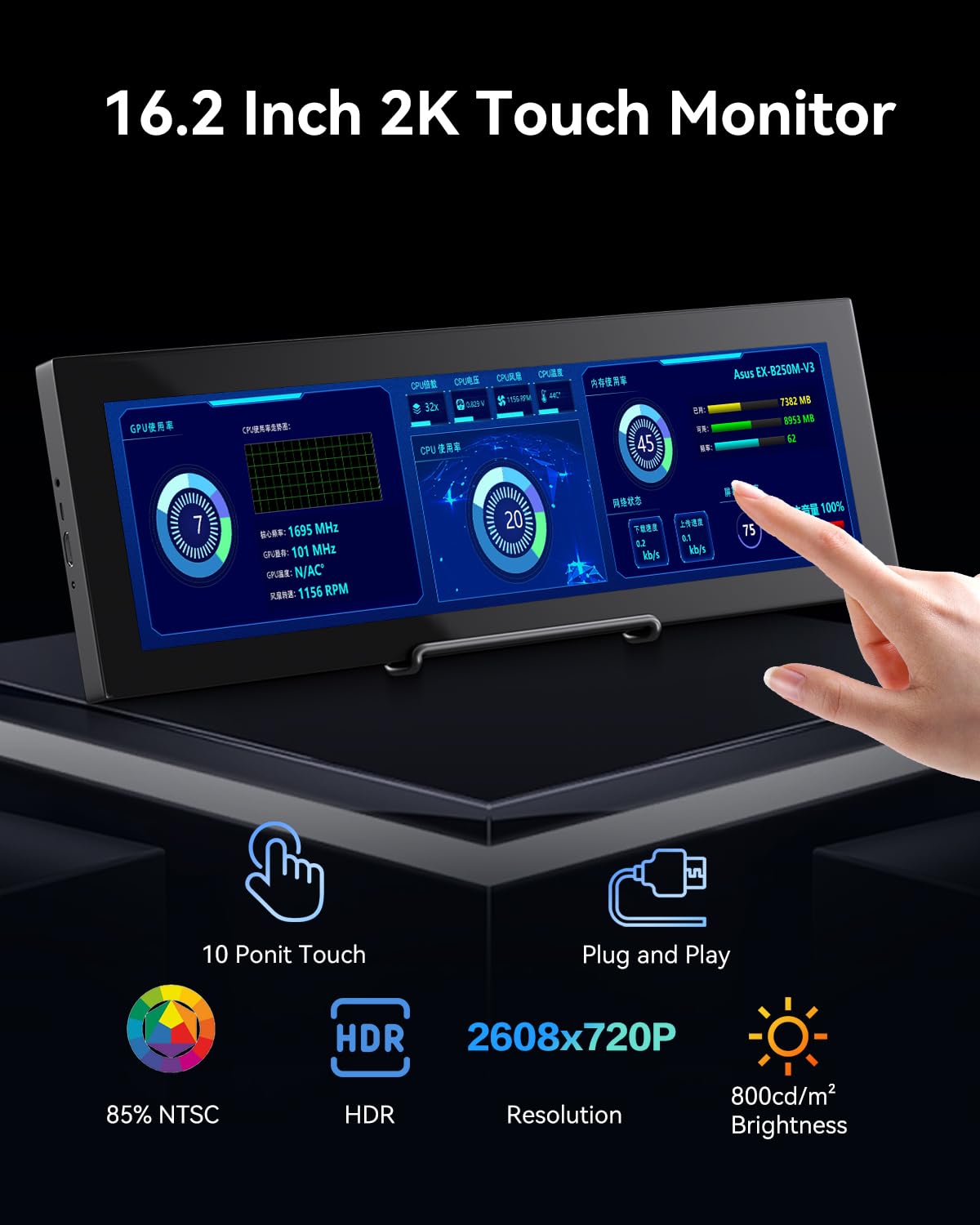 Prechen dual-connectivity shows HDMI and USB-C for easy extension.