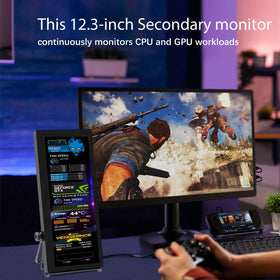 Prechen in use as laptop dual-screen setup, boosts productivity with extra workspace benefit