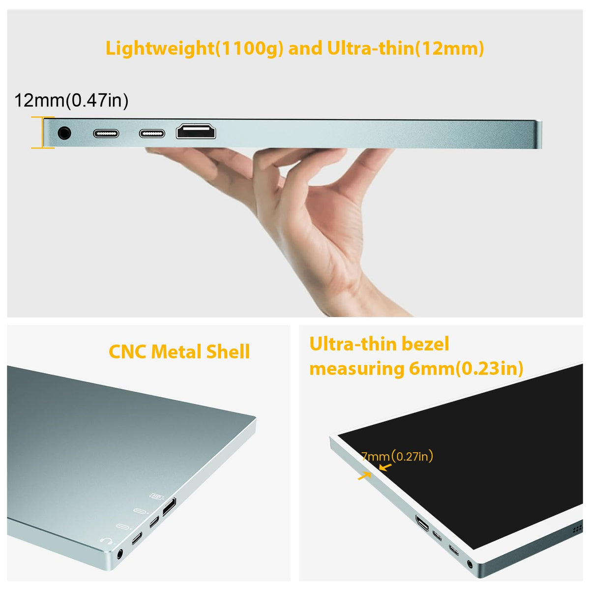 Prechen on a cafe table showing mobile workstation convenience and portability