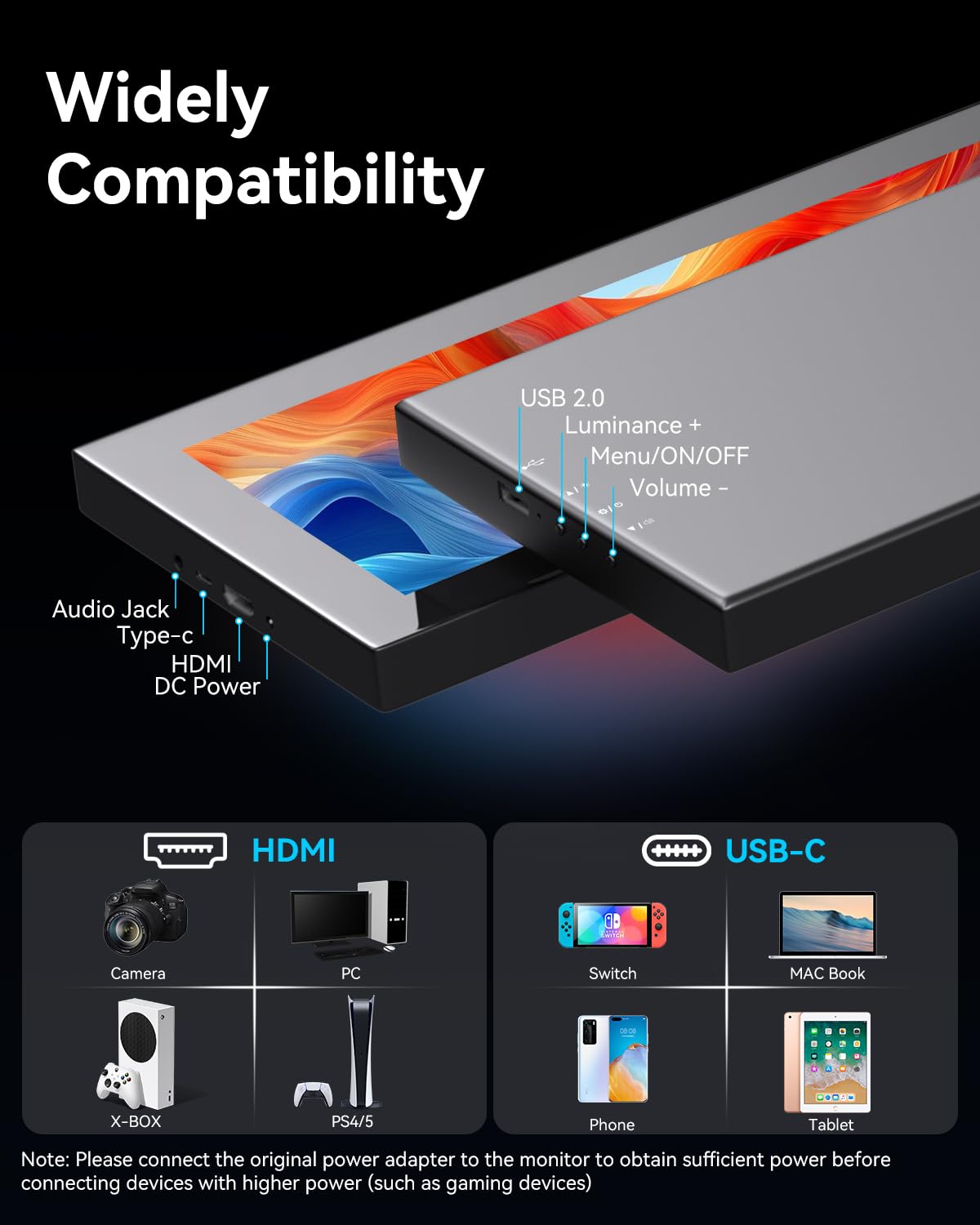Prechen power-first setup ensures reliable touchscreen when connected to power.