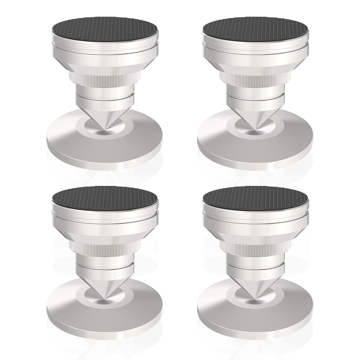 Preffair adjustable turntable feet with stainless steel spikes for vibration control and cleaner sound