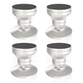 Preffair adjustable turntable feet with stainless steel spikes for vibration control and cleaner sound