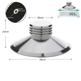 Preffair 124G aluminum turntable weight delivering precise balance during play.