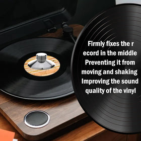 Preffair 124G spindle-hole-centering ensures accurate alignment on LPs.