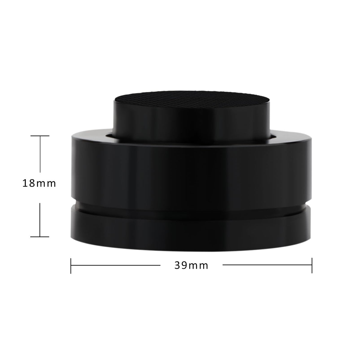 Ceramic beads inside the base for vibration reduction and cleaner sound