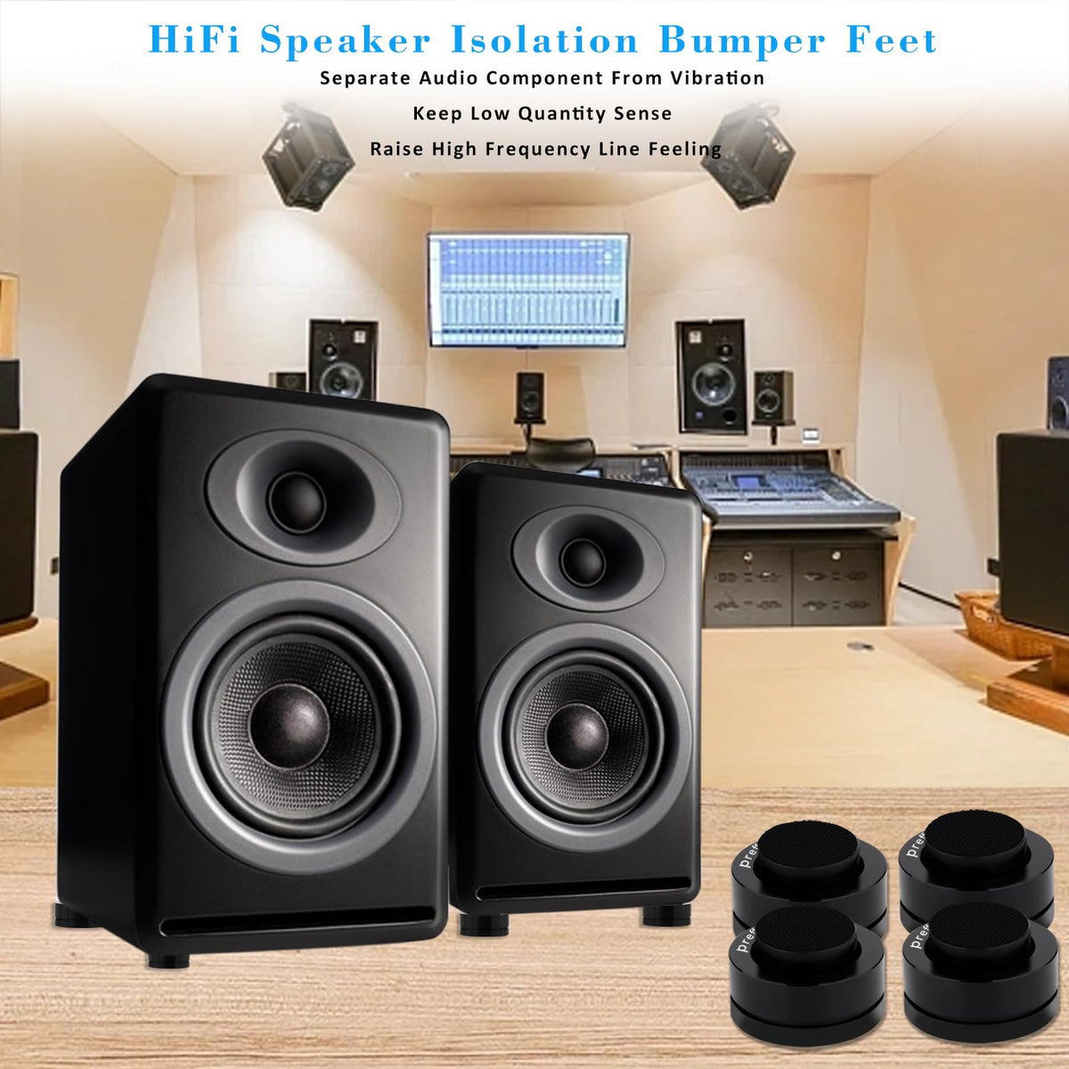 Hi‑fi anti-vibration foot enhances overall imaging and detail
