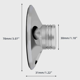 Preffair rhodium-plated surface stabilizer close-up shows durable finish and steady contact.