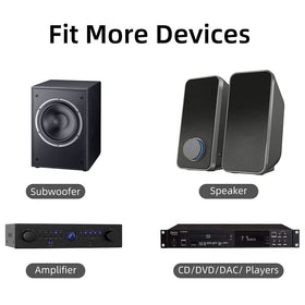 Preffair next to a coin for scale to show compact footprint and easy placement under amplifier feet