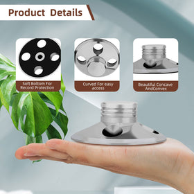Thread bottom design protects vinyl from friction and wobble during playback.