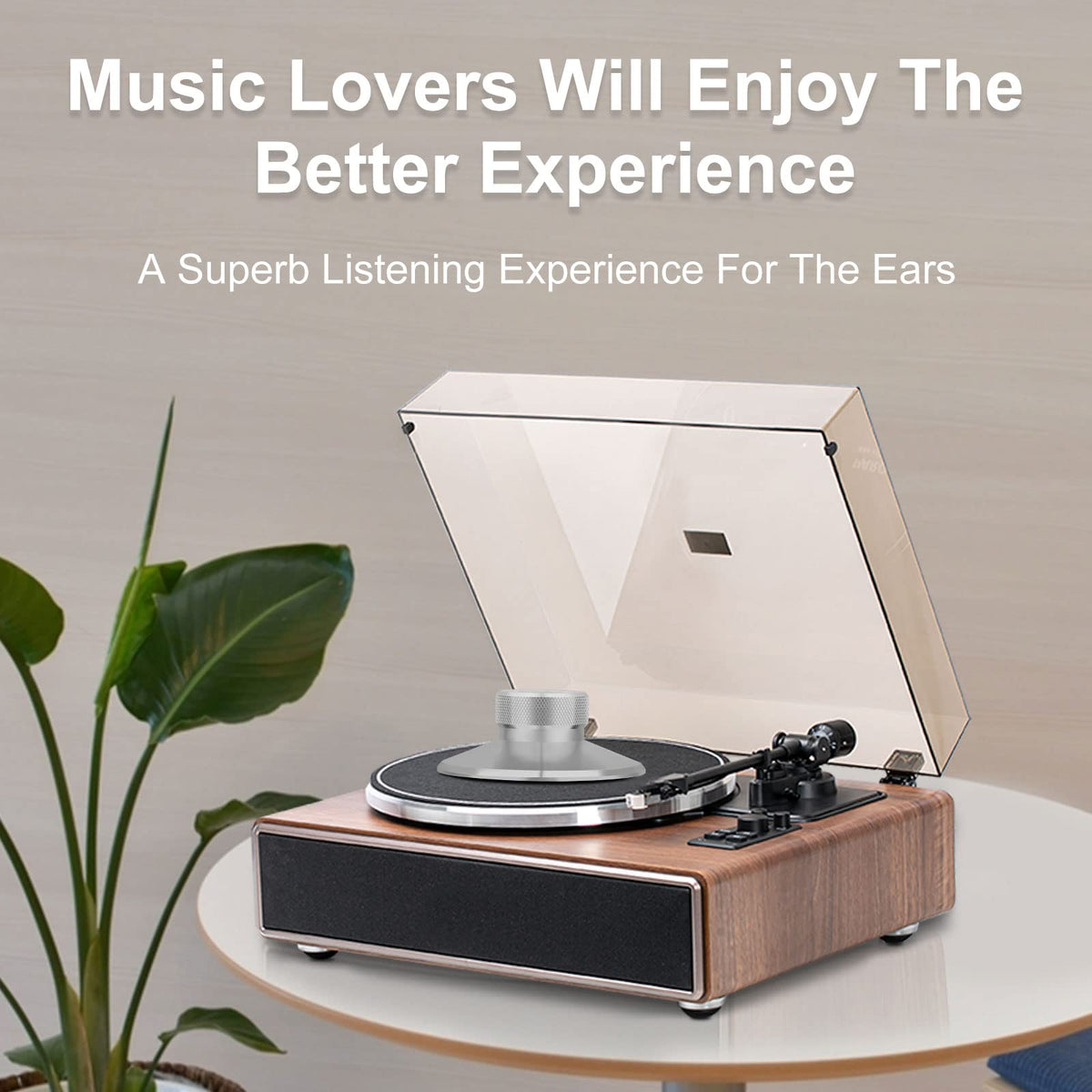 Preffair vibration reducer minimizes resonance for clearer LP sound