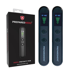 Prepared Hero Privacy Pen RF detector for quick hotel privacy sweeps.