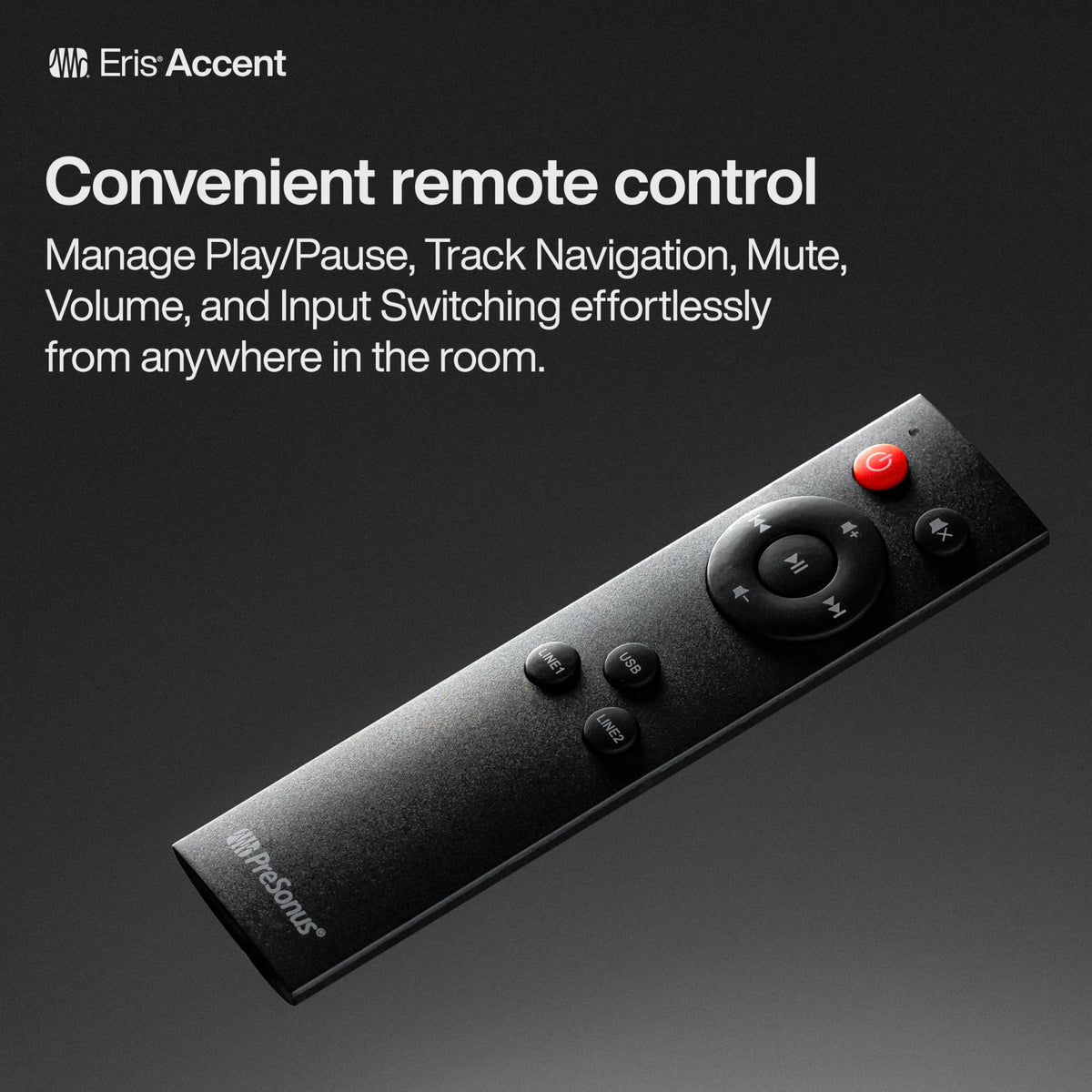 PreSonus Eris Accent wood grain pair enhances living room or studio decor.