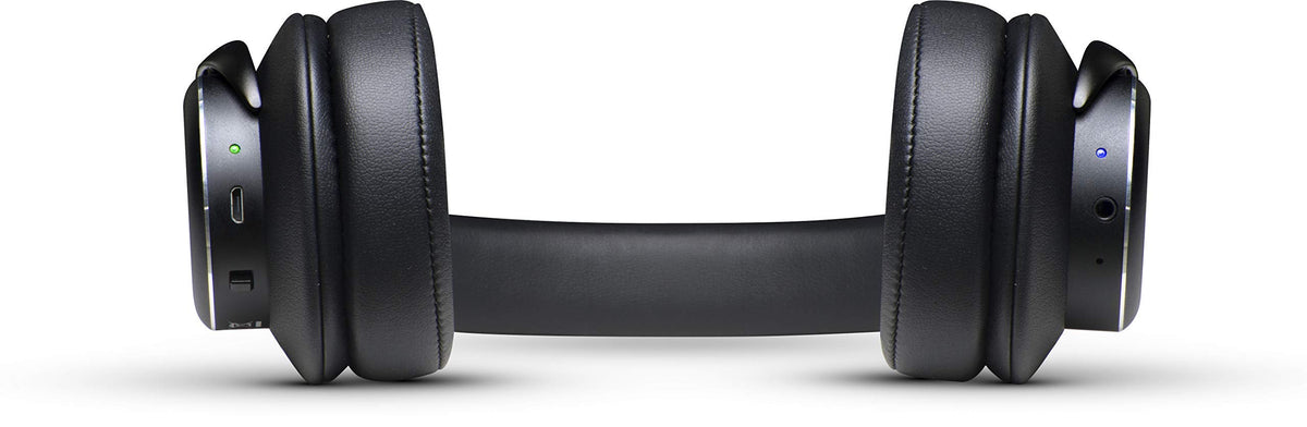 Closed-back over-ear design for private listening and isolation.