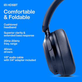 PreSonus Eris HD6BT earcup close-up highlighting plush padding for long-wear comfort