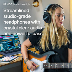 PreSonus HD5 earcup close-up highlighting cushion texture and isolation benefits