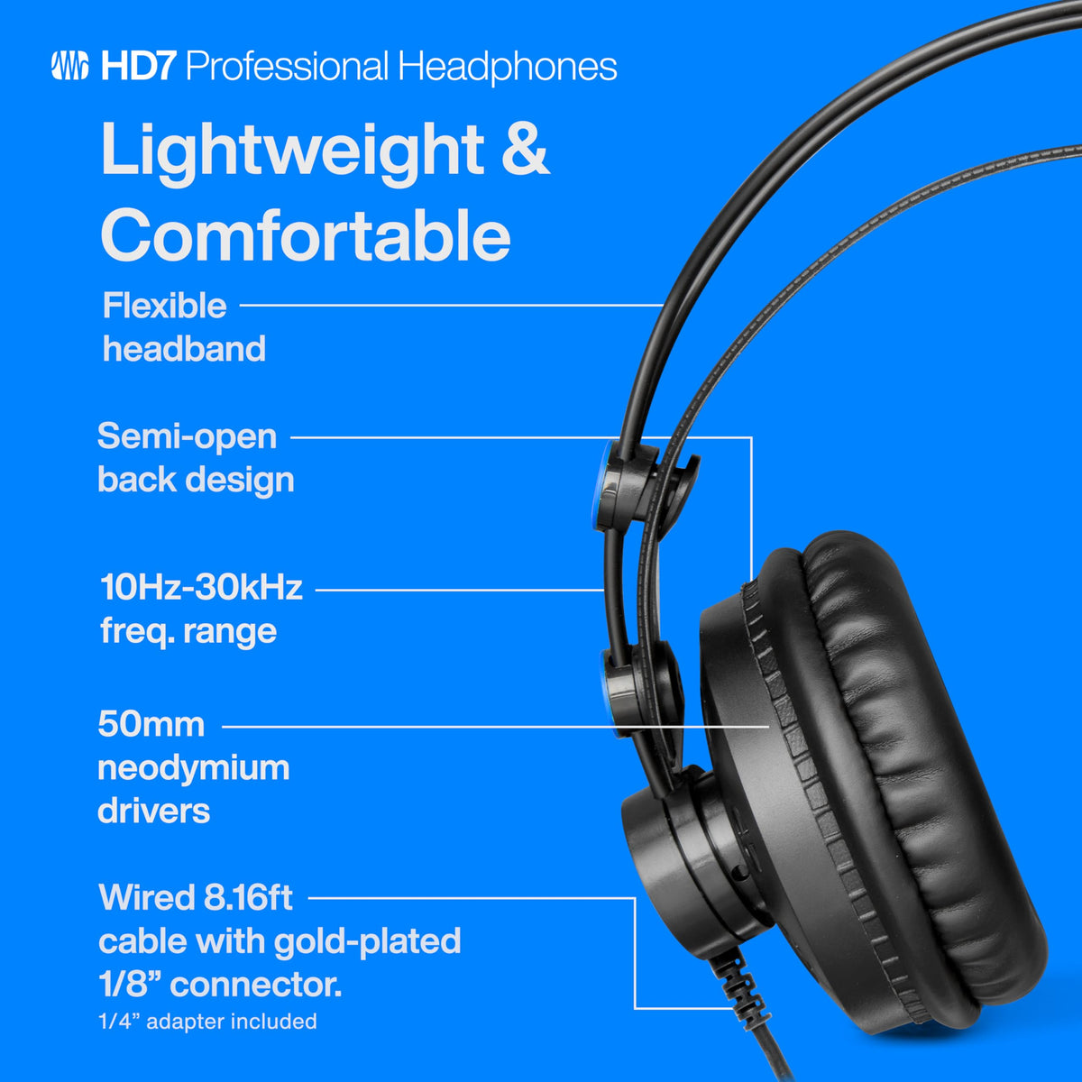 PreSonus HD7 acoustic chamber delivers accurate bass and balanced mids.