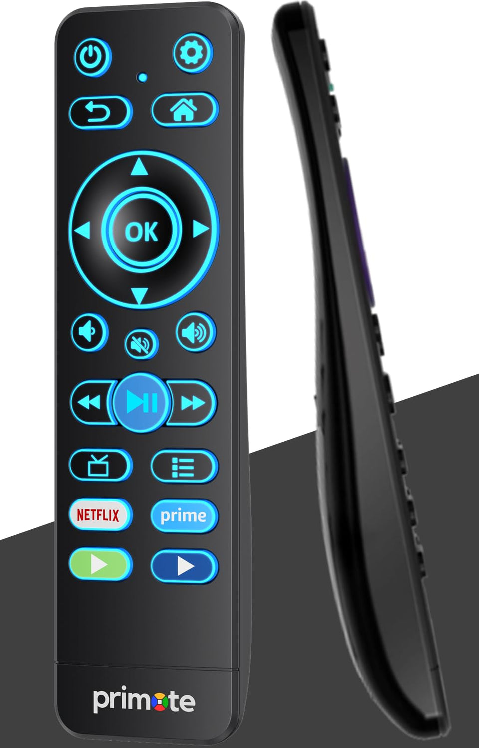 primote front view showing full button layout and model branding for easy replacement