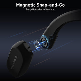 PRISMXR Carina C2 magnetic snap connection keeps glasses powered during activity