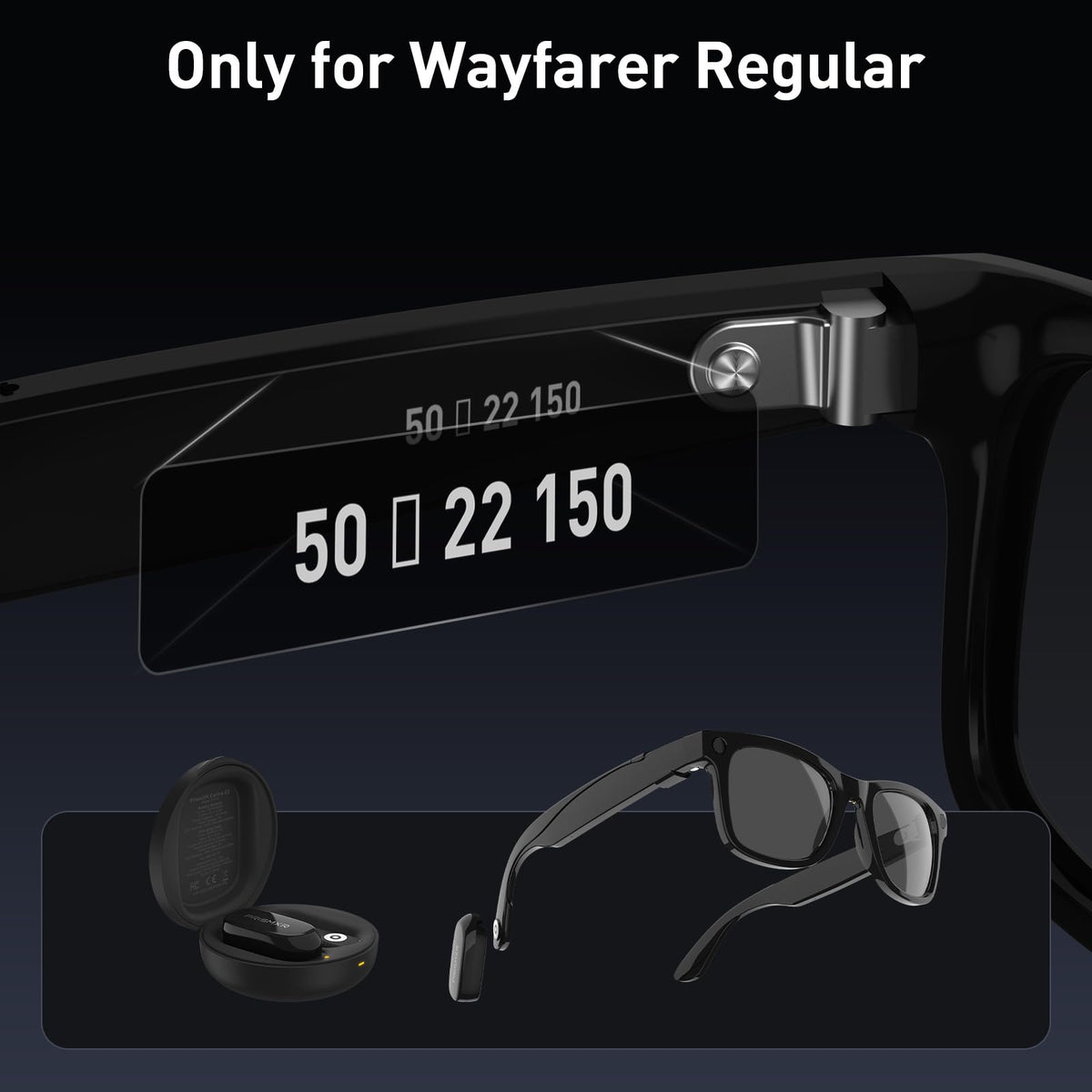 Ultra-slim Carina C2 contacts minimize bulk while charging Ray-Ban Meta glasses