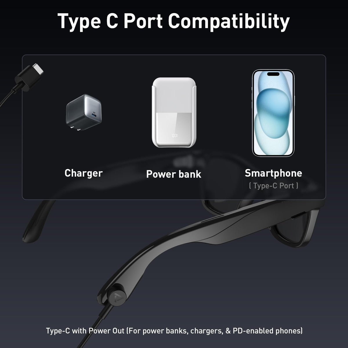 PRISMXR Carina C2 universal power compatibility supports everyday charging with multiple devices.