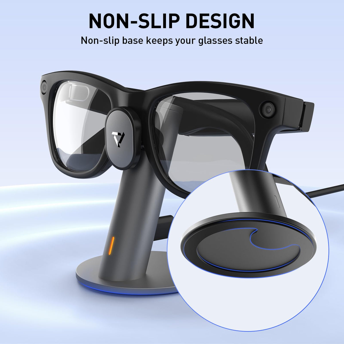 PRISMXR detailed shot of charging contacts ensuring precise power transfer