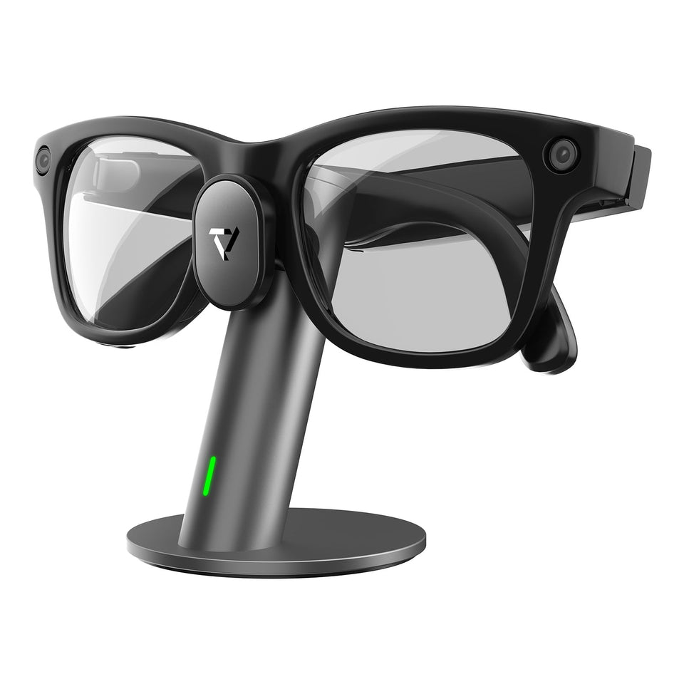 PRISMXR Carina S1 front view showing sleek aluminum stand and fast charging