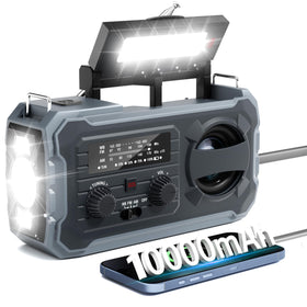 Pristar front view of radio showing controls and speaker for easy use