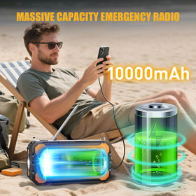 Pristar hand crank being turned to generate emergency power