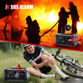 Pristar solar panel top capturing sunlight to recharge the internal battery