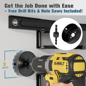 PRLF scale comparison with ruler to confirm hole size and in-wall fit benefit